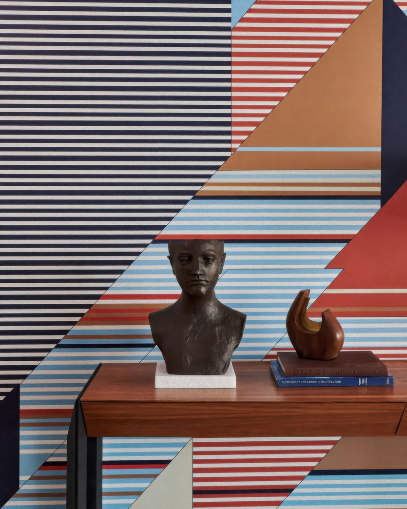 Авангардные обои в офисе